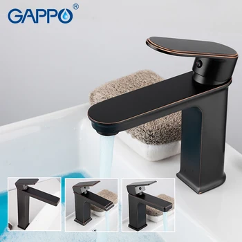 

GAPPO Basin Faucets black waterfall Faucet bathroom basin mixer sink tap water taps deck mounted mixer faucet