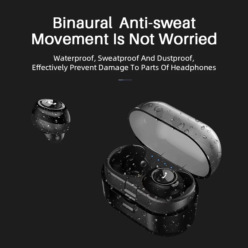 Беспроводные наушники M & J Capsule TWS Bluetooth V5.0 гарнитура с глубокими басами стереозвук