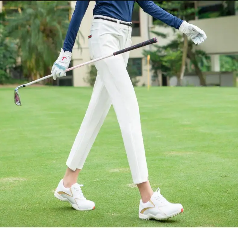 luvas de golfe das mulheres calças Capris