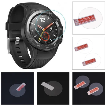 

2Pcs Tempered Glass Screen Protector Film Guard Anti-scratch Watch Screen Display Hard Film Protectors For New Huawei Watch 2