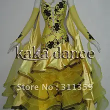 Конкурс танцевальный зал классические танец платье( каждый цвет, Ecah размер)- KAKAB228