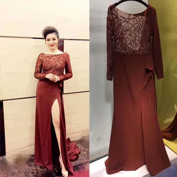 

Elegant and generous dress sexy backless dresses for women skirt split long party dress robe femme ete 2018 tem perament dress