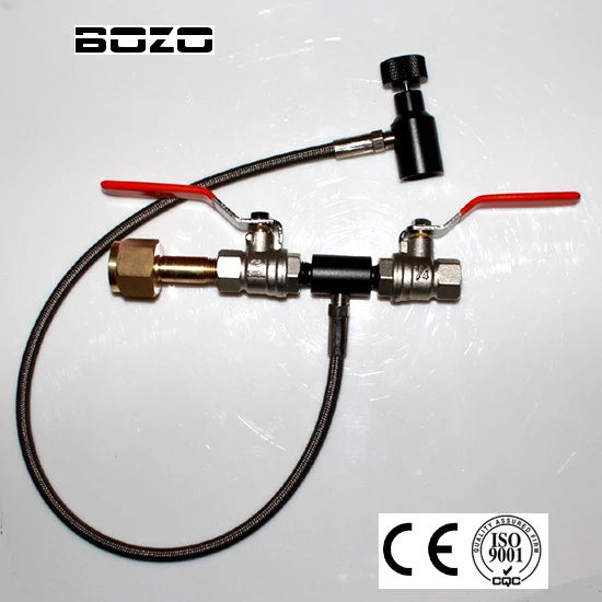 Pcp airsoft пневматическое оружие Делюкс двойной клапан CO2 заправочная станция Stianless