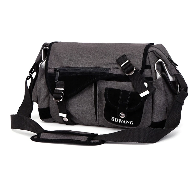 HUWANG Canvas Shoulder Waterproof Travel Tripod Soft Padded Case