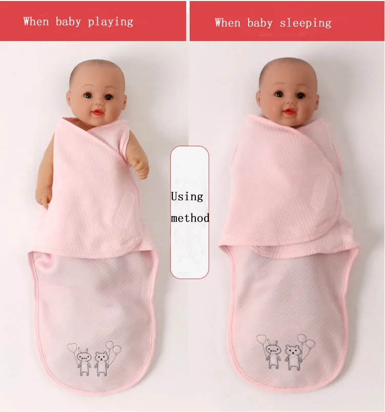 Просто милое роскошное Пеленальное Одеяло, 2 использования, детское Пеленальное Одеяло, одеяло для новорожденных младенцев, спальный мешок