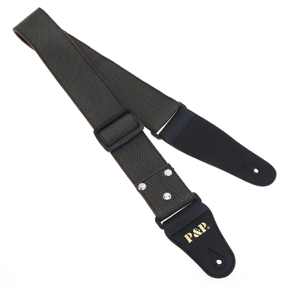 Adjustable Pure Cotton Electric Guitar Shoulder Belt Green