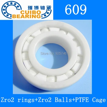 

Free shipping 2pcs/lot auto parts Zro2 ceramic bearing 609 9*24*7mm