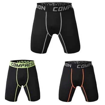 

2018 New Brand Causal Men's Shorts Compression Polyester Sporting Beaching Wear Under Base Layer Shorts Men Tights Big Size
