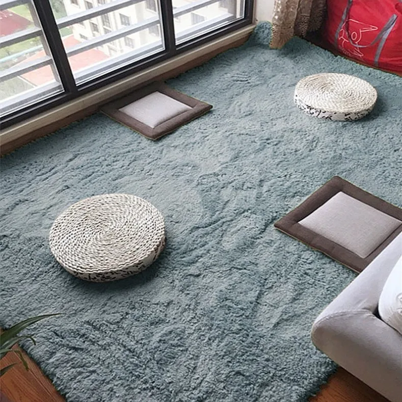 

Soft Shaggy Carpet Living room bedroom Rug Antiskid 140cm * 200 cm Carpet Modern Carpet Mat Purpule White Pink Gray 11 Colors