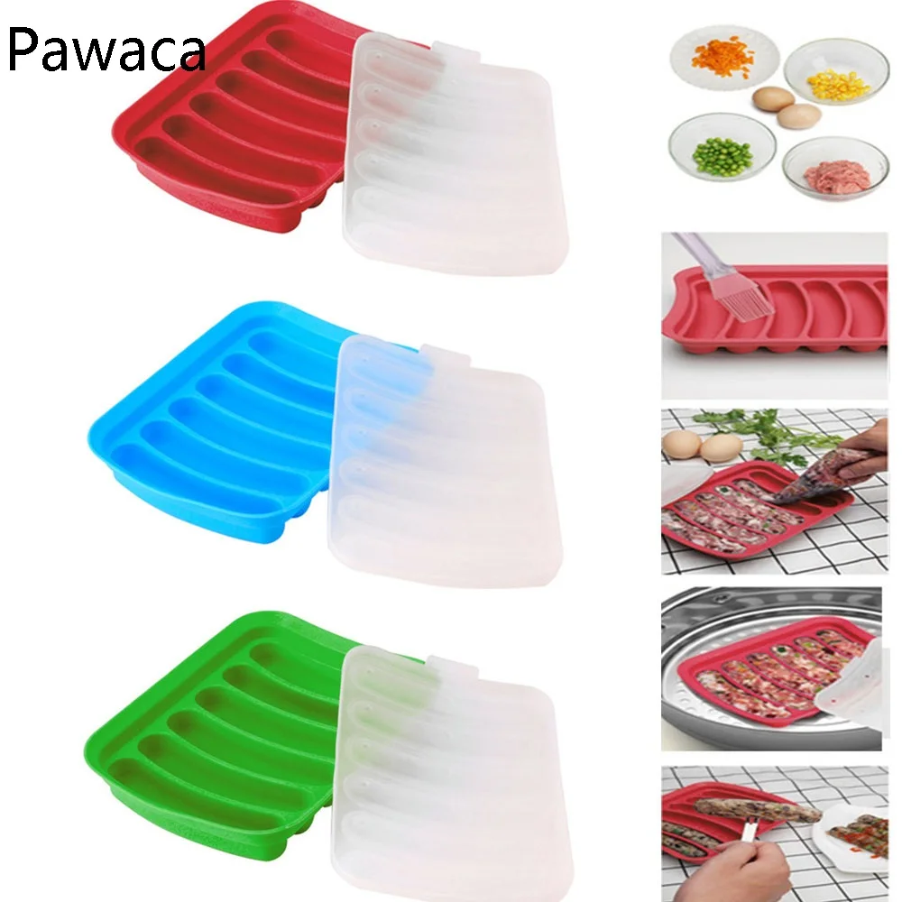 

Sausage Maker Sausage Silicone Mold DIY Hot Dog Handmade Ham Sausage 6 in 1 Making And Refrigerated Hot Dog