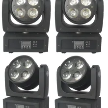 4xlot Eyourlife 80 Вт светодиодный движущаяся головка светильник размытого света 4x20 Вт RGBW лазерный прожектор DMX Освещение для создания сценических эффектов диско Домашние развлечения