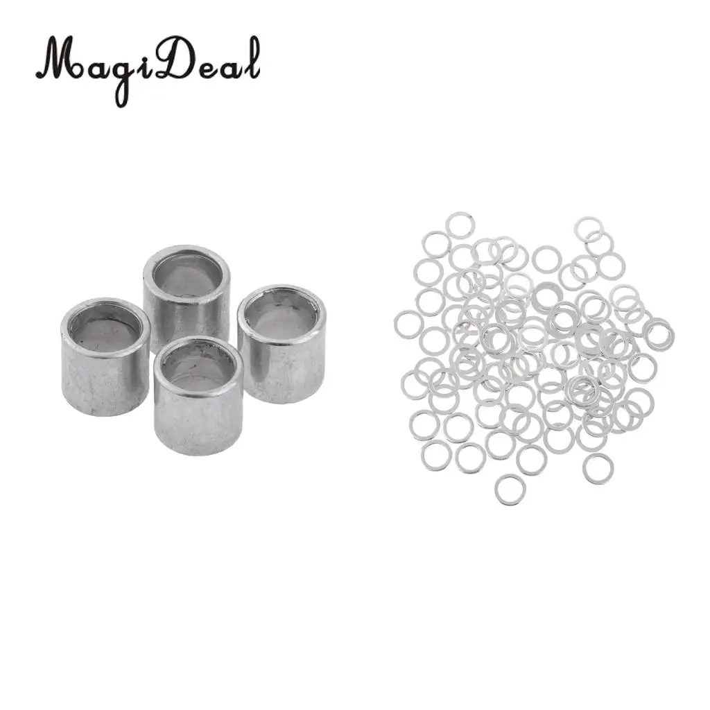 Longboard Hardware Set 100 Pieces Speed Washers + 4 Pieces Spacers Outdoor Skateboard Long Board Accessories