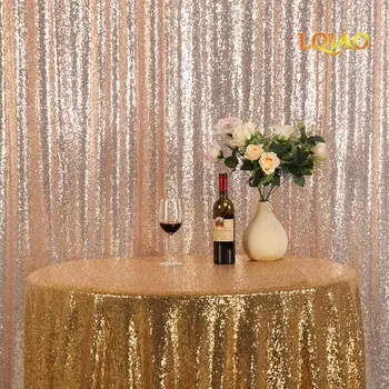 

10ftx10ft champagne gold/Rose Gold/Burgundy/Silver/Champagne Wedding Photo Booth sequin backdrop with express DHL shipping