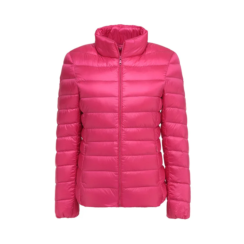 discount  Women Winter Light Coat Woman Down Jacket Lightweight Female Full Jacket Feather Ultra Thin Down Ja