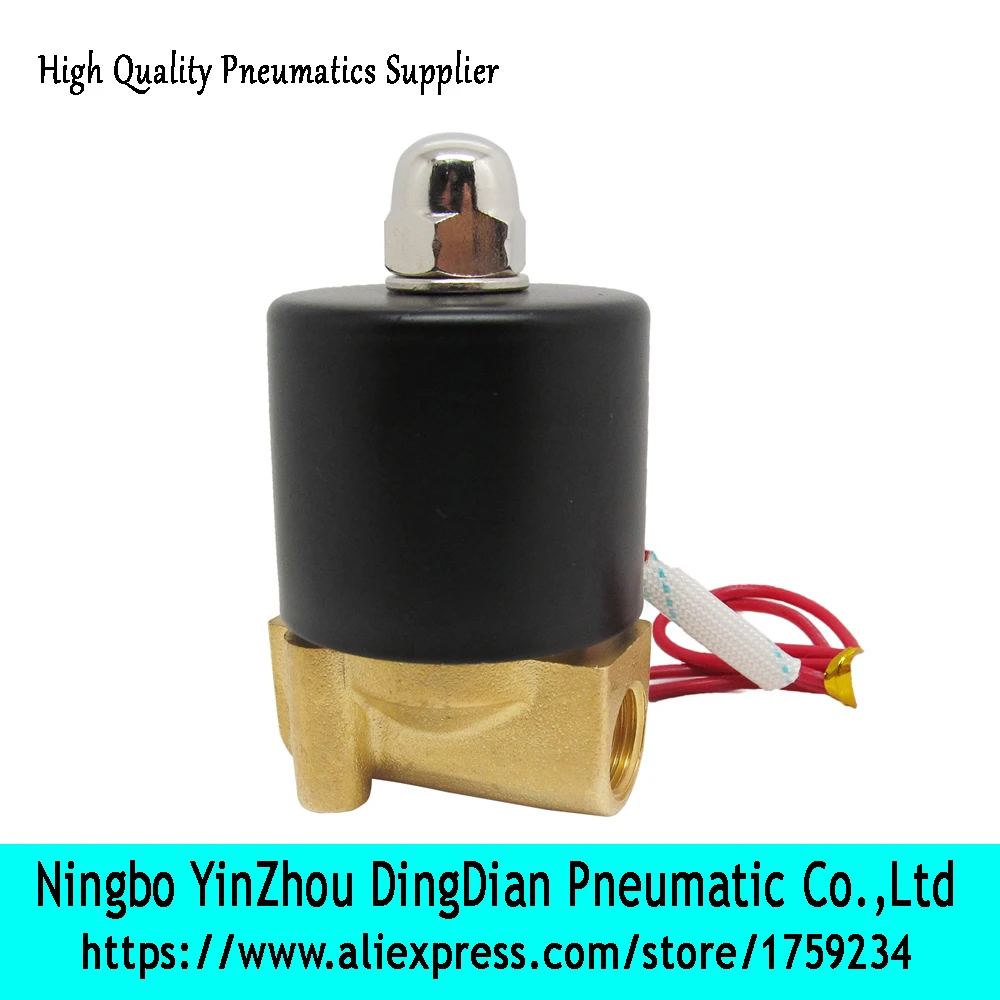 2/2 way normally closed direct acting brass high pressure solenoid valve |
