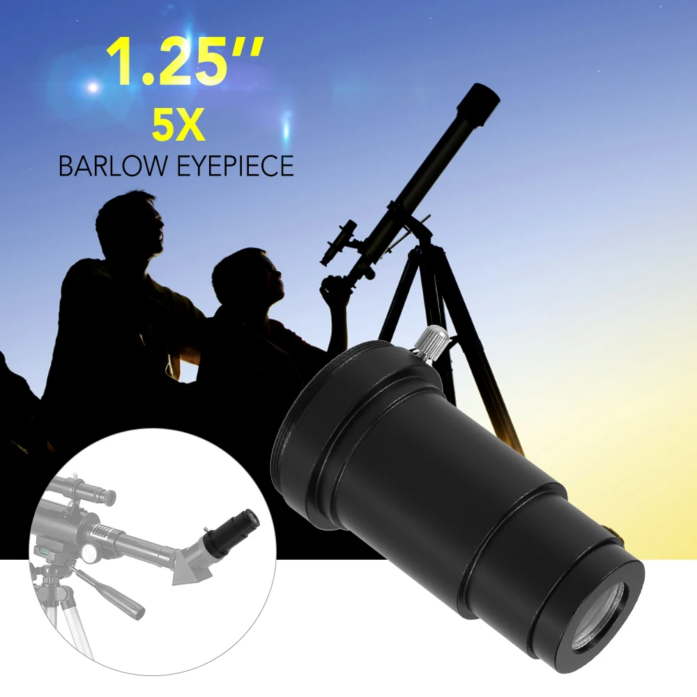 5X Барлоу окуляр 1,25 дюймов линза для астрономического телескопа с многослойным покрытием окуляр планетарный глаз объектив