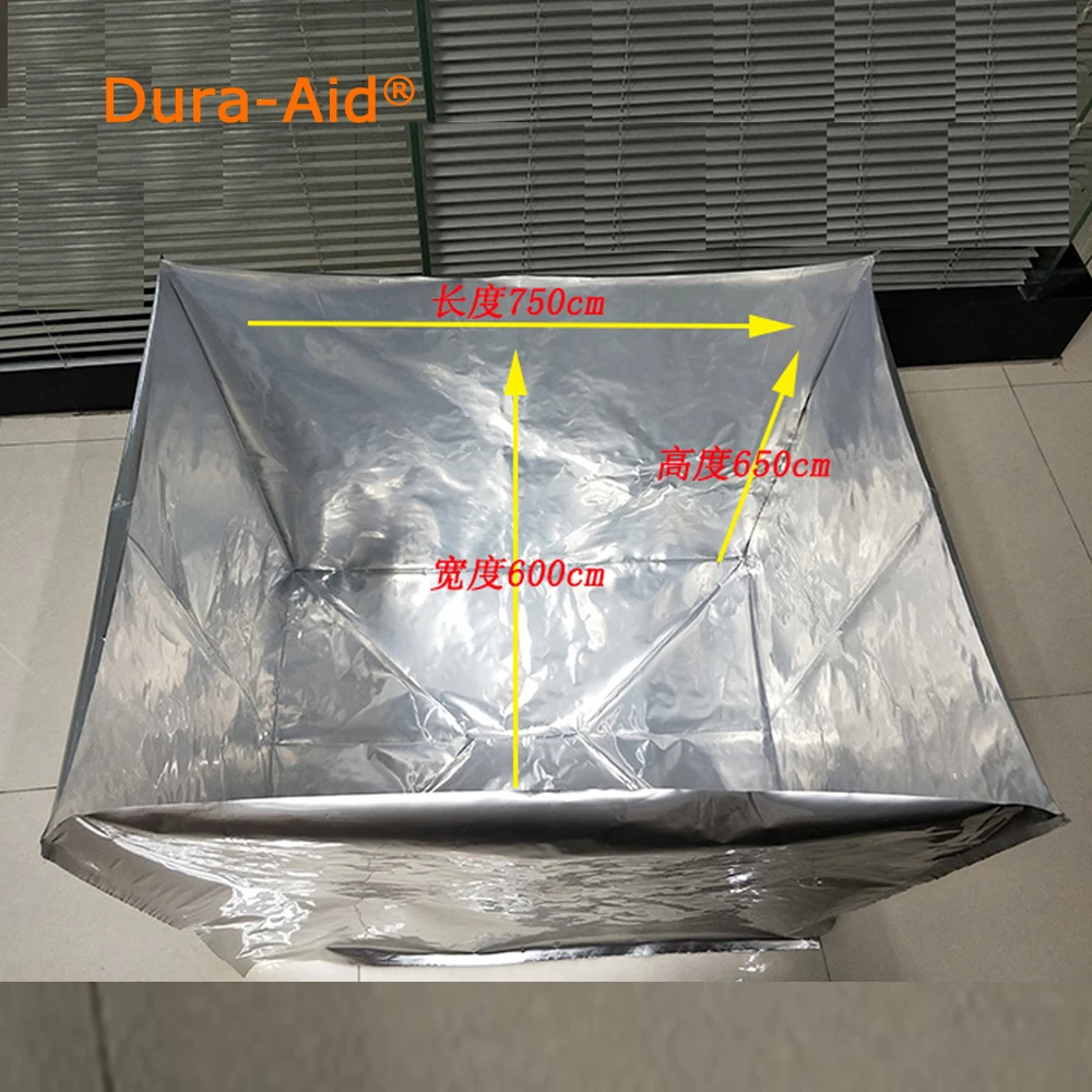 

75*60*65cm big size moisture-proof pure aluminum foil food packaging bag square bottom bag carton inner bag accept customization