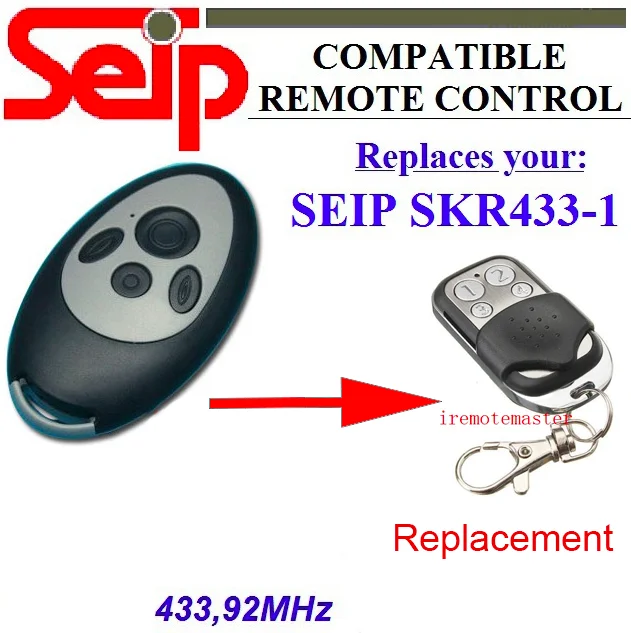Seip SKR433-1 replacement 433,92mhz remote control free shipping 20pcs seip skrj433 replacement 433mhz remote control dhl free shipping
