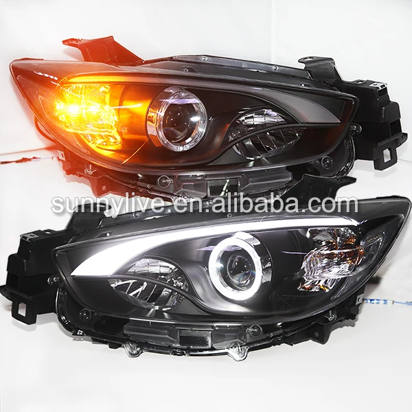 For mazda CX 5 LED Headlight 2012 2014 Year with Xenon Bulbs LFin Car Light Assembly from