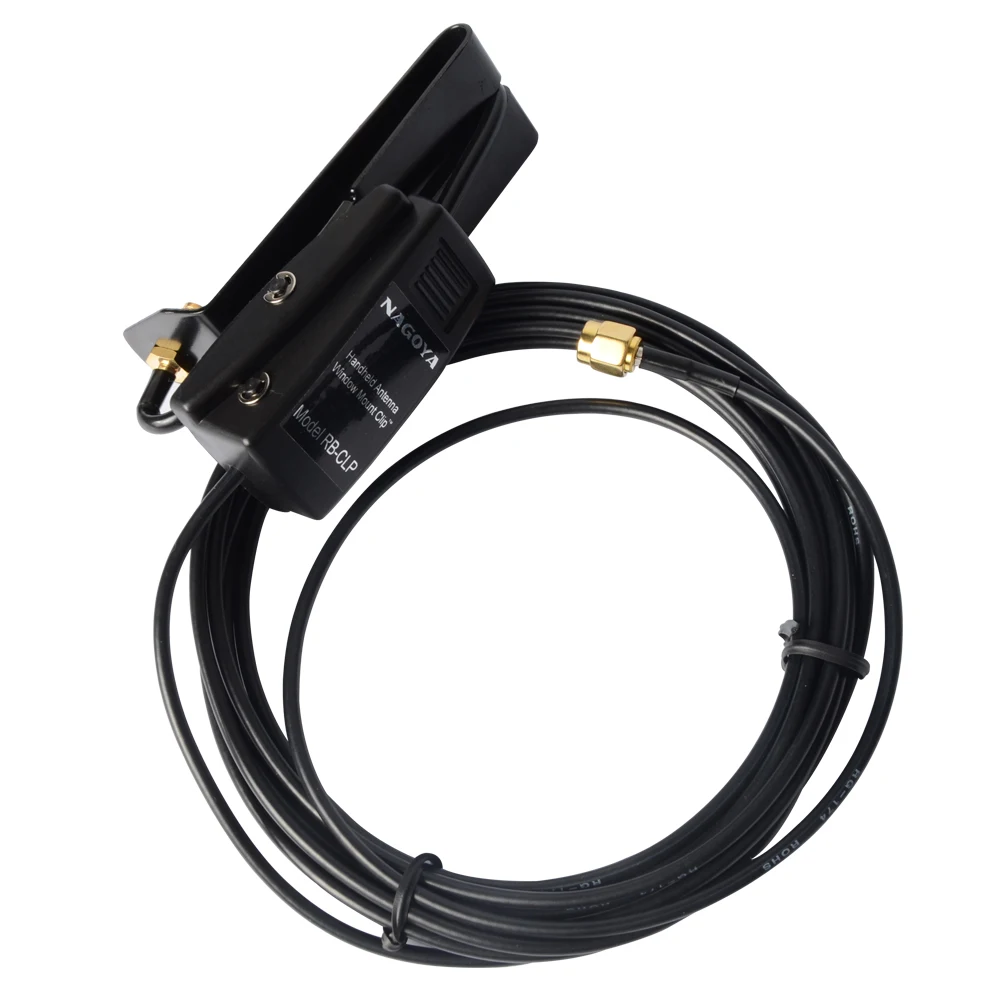 

NAGOYA RB-CLP Handheld Antenna Window Mount Clip Mobile Car Radio Station Antenna Mount Clip RG-174/U 3M For TYT PUXING BaoFeng