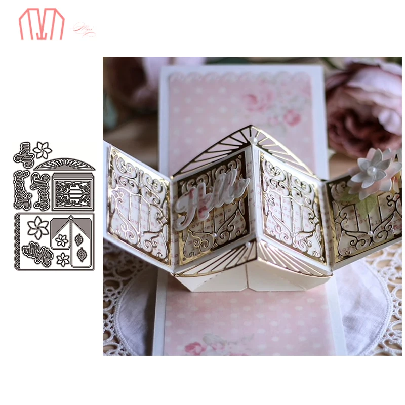 

Mai Pop Up Box Metal Cutting Dies Stencils for DIY Scrapbooking photo album Decorative Embossing DIY Paper Cards