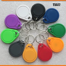 100 шт./лот 125 кГц RFID T5577 смарт-устройство для чтения карт и перезаписываемых Маркер Брелоки с RFID брелок для ключей доступа Управление