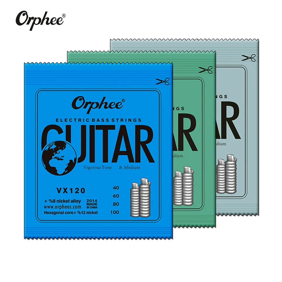 Электрические Струны для басов Orphee 1 комплект 4/5/6 струн диаметр 030 -125 музыкальный