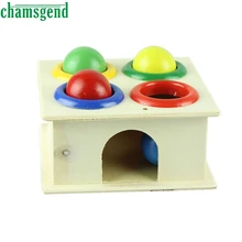 Детский деревянный стук мяч обучающая игрушка день рождения веселый играющий хомяк подарок для игры Dec02