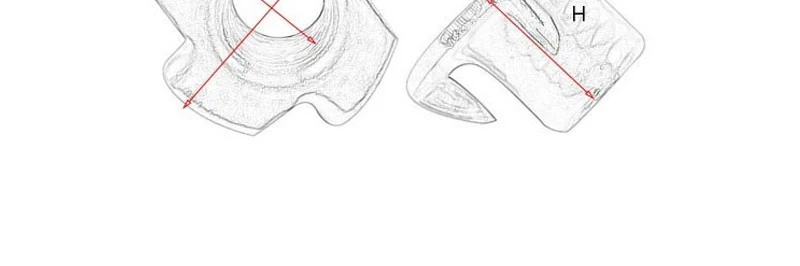 50 шт. четыре когти гайка M3 M4 M5 M6 углеродистая сталь с Цинковой Пластиной глухая зубчатая Т-образная гайка мебельная акустическая гайка 10 шт. M8 M10