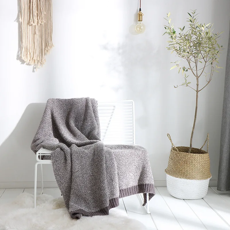 

New Throw Blanket Northern Europe Solid Carpet Sofa Blanket Knitted Cover Plaid Knitted Blanket Christmas Decorations for Home