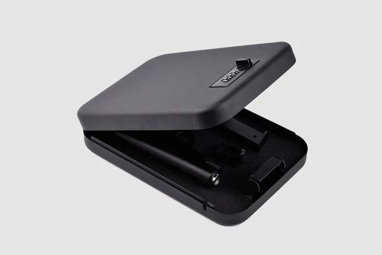 Safe Box Solid Steel Security Key Gun Valuables Jewelry Box Protable Security Biometric Fingerprint Safes Strongbox