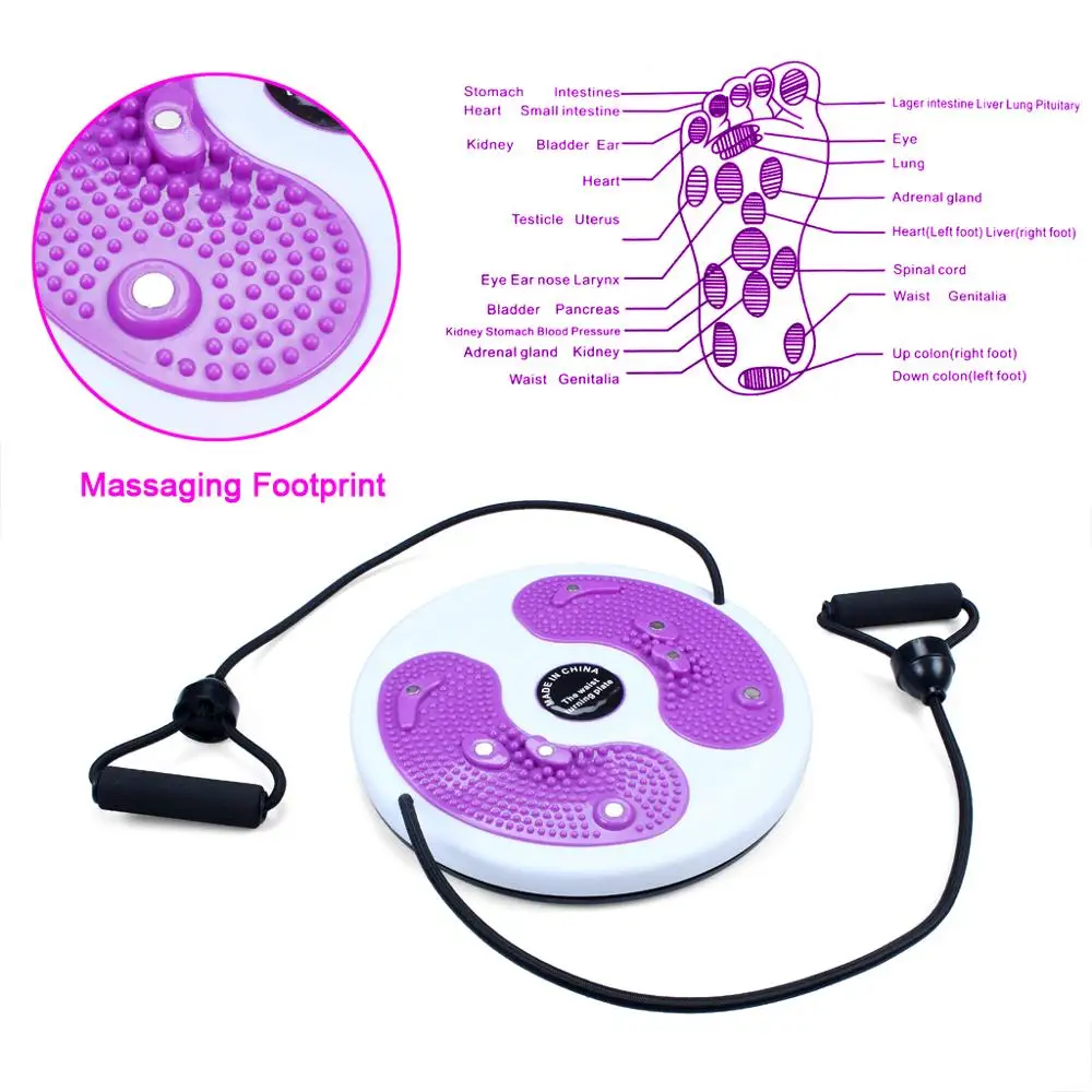 Waist Twister Disc Board Slim Waist and Lose Weight Arms Balance Exercise Figure Trimmer with Pull Rope (2)