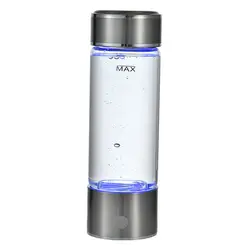 Бренд ионизатор воды 400 мл стекло водорода богатые воды чайник щелочной здоровый бутылка водорода генератор
