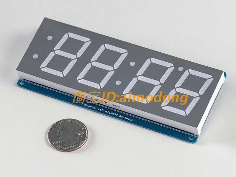 Новый красный 1 2 Ɗ значный 7 семисегментный светодиодный дисплей IIC для
