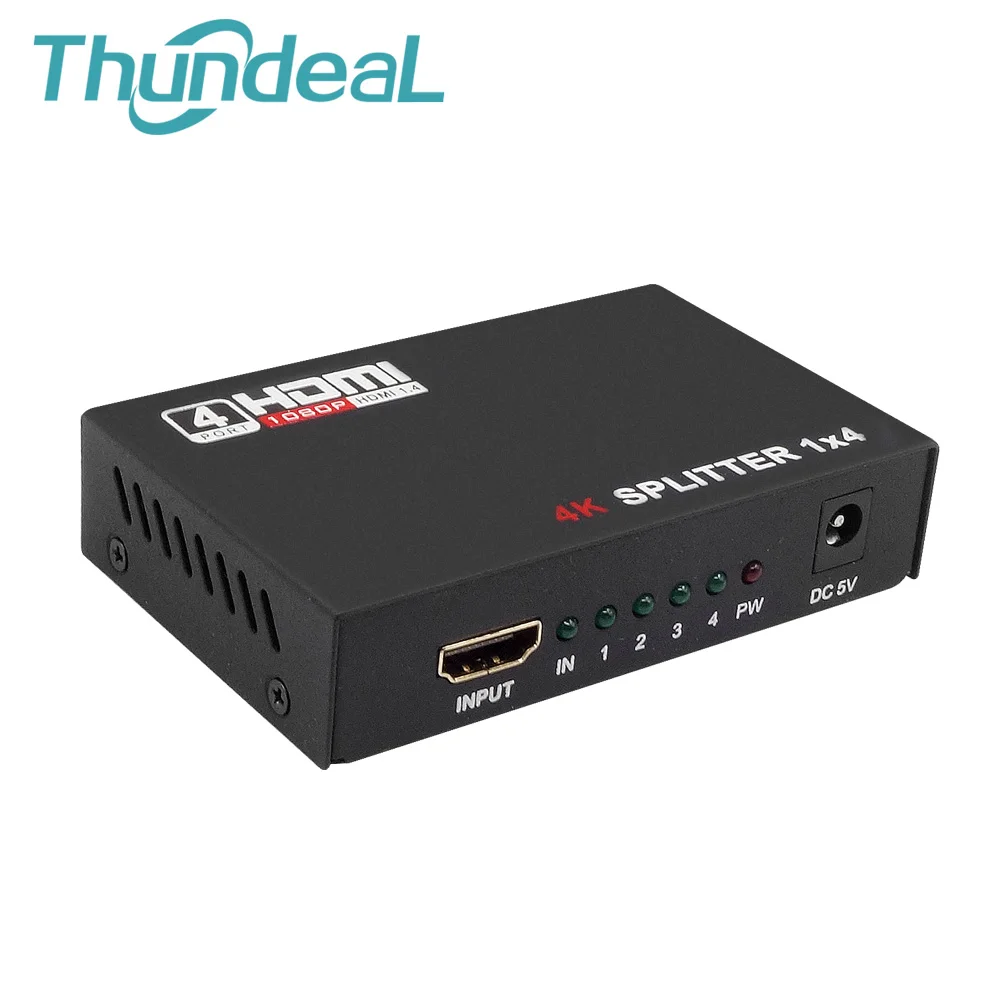 

For DVD PS3 Xbox with Power No Switch HDMI Splitter Full HD 1080p 2K*4K Video HDMI 1X2 1X4 Split 1 In 2/4/8 Out Dual Display