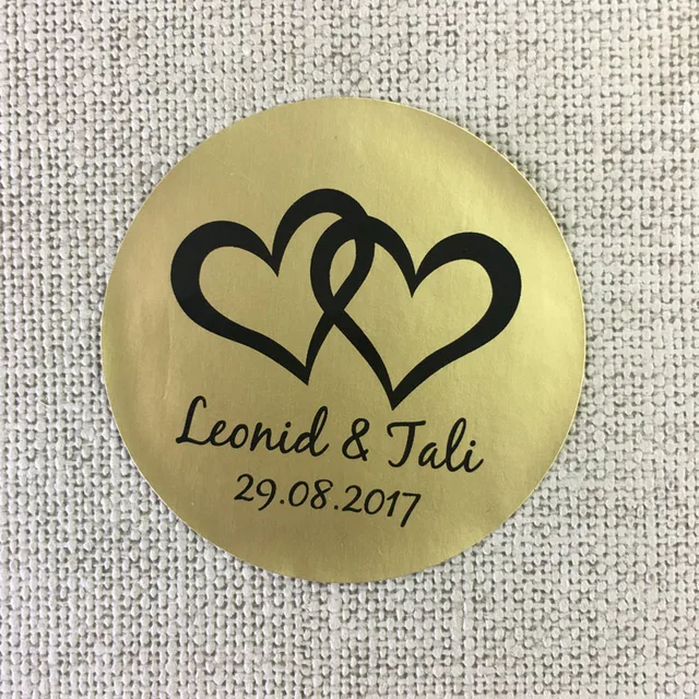 custom 100 pcs personalized pvc wedding stickers baby shower