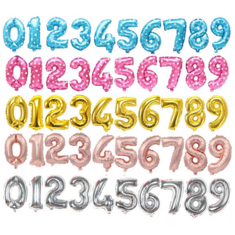 16inch number 0- 9 _ colors -1