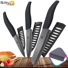 Ceramic font b Knife b font 4 5 6 inch Zirconia Black Blade Bread Serrated font