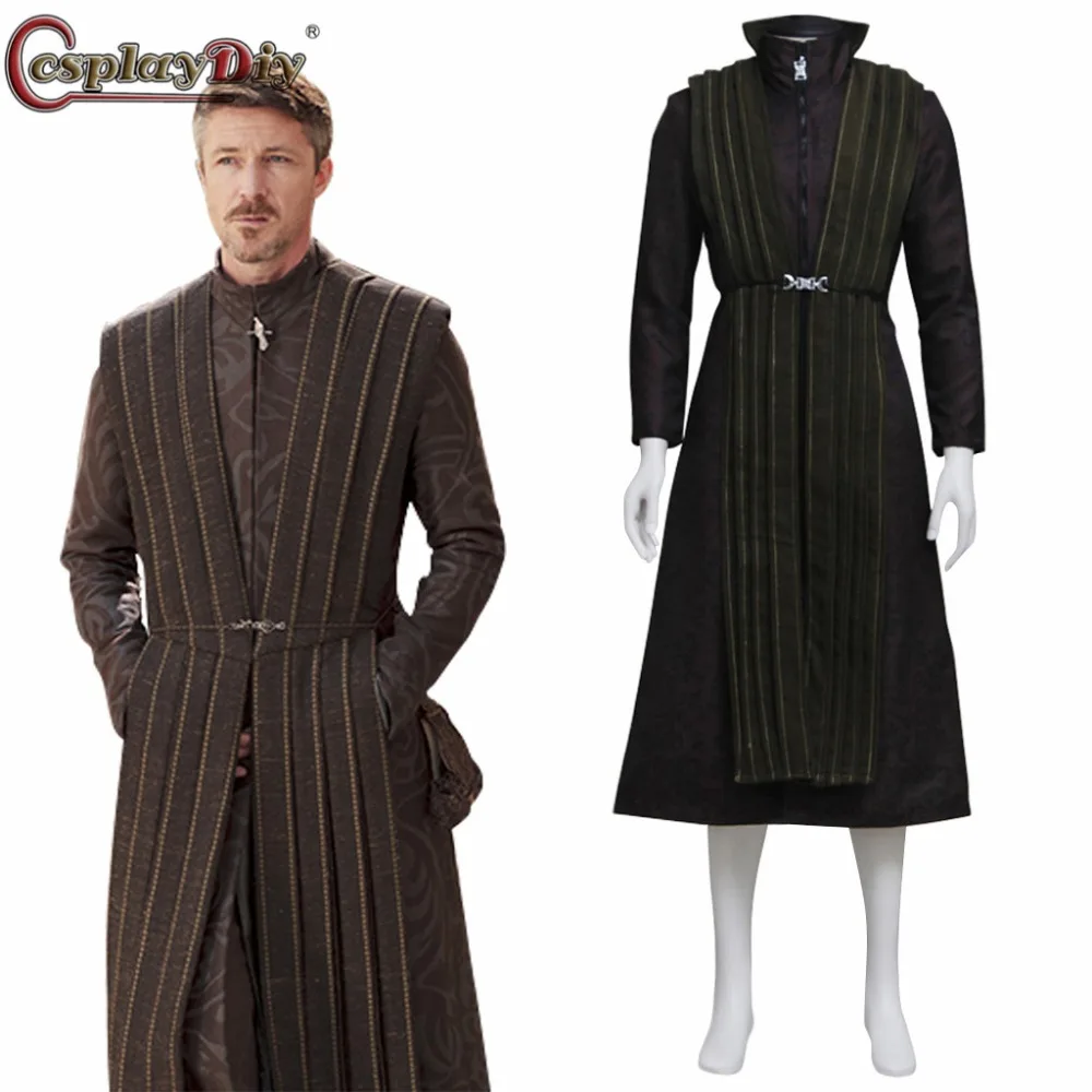 Косплей diy престолы Petyr Baelish Earl костюм с маленьким пальцем Костюм для взрослых