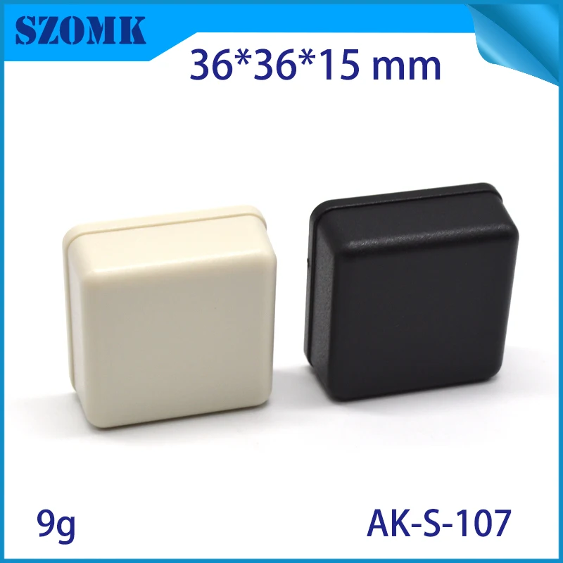 

plastic junction boxes abs project case black instrument cas 36*36*15 mm plastic housings for electronics szomk junction box
