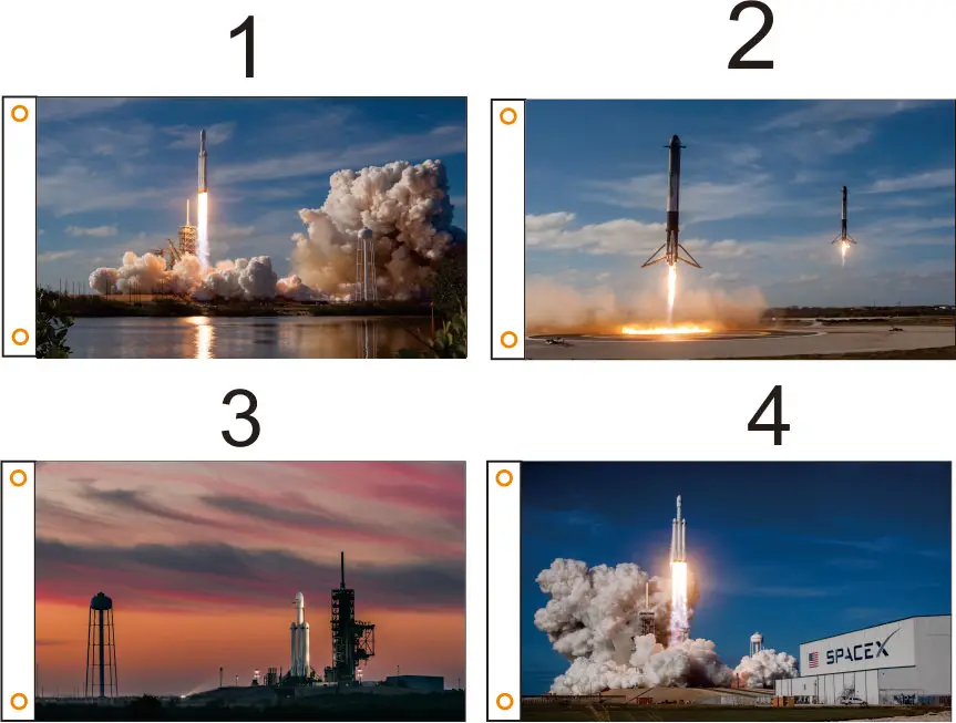 High Space Definition Rocket Launch Banner 03 In Flags Banners