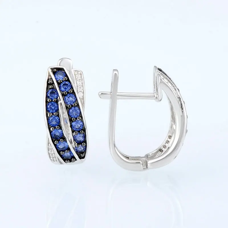 E304370SBZZSK925-SV3-Silver Earrings