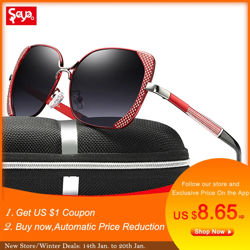 SAYLAYO 2019 New Women's Fashion Sunglasses for Driving Outdoor Hiking Sun Glasses,100% UV400 Protection Oversized Eyewear SAYLAYO 2019 New Women's Fashion Sunglasses for Driving Outdoor Hiking Sun Glasses,100% UV400 Protection Oversized Eyewear
