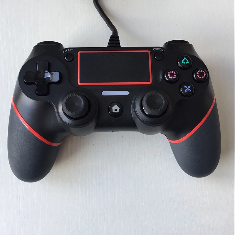 Красная/синяя/зеленая USB Проводная игровая консоль, геймпад Playstation 4 джойстик Dualshock геймпад