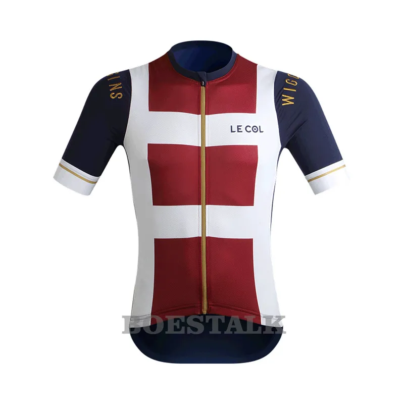 le col Pro гоночная одежда команда от Wiggins MEN'S коллекция Cycliste Велоспорт Джерси дорожный велосипед высокой сетки трикотажные изделия с коротким рукавом