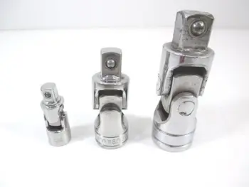 

3pcs Impact Universal Joint Socket Set Swivel Hand Tools U-Joint 1/4-Inch 3/8-Inch 1/2-Inch Drive Set CR-V Socket Wrench Joint
