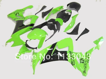 

Green black Fairing kits FOR KAWASAKI NINJA ZX10R 08-09 ZX 10R 08 09 ZX-10R 08-09 ZX 10R 2008 2009 fairing set #yyh2 +7gifts