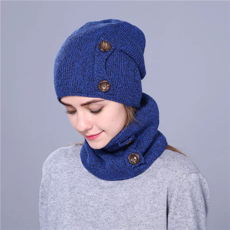 Модная зимняя шапка Xthree вязаная Шапка бини шарф новая Толстая шапка|winter hats for