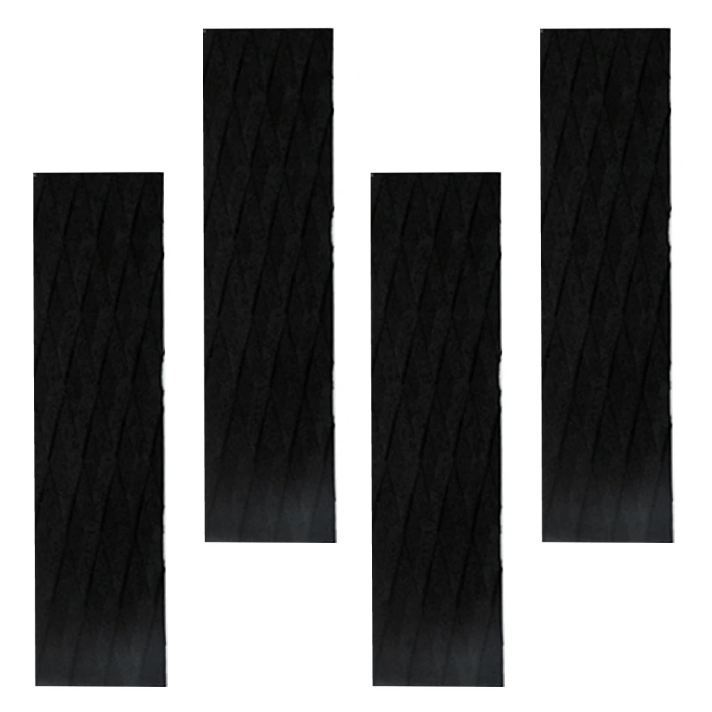 7 Pieces Black EVA Surfboard Surfing Skimboard Tail Pads Traction Pad Deck Grips For Pool Piscina