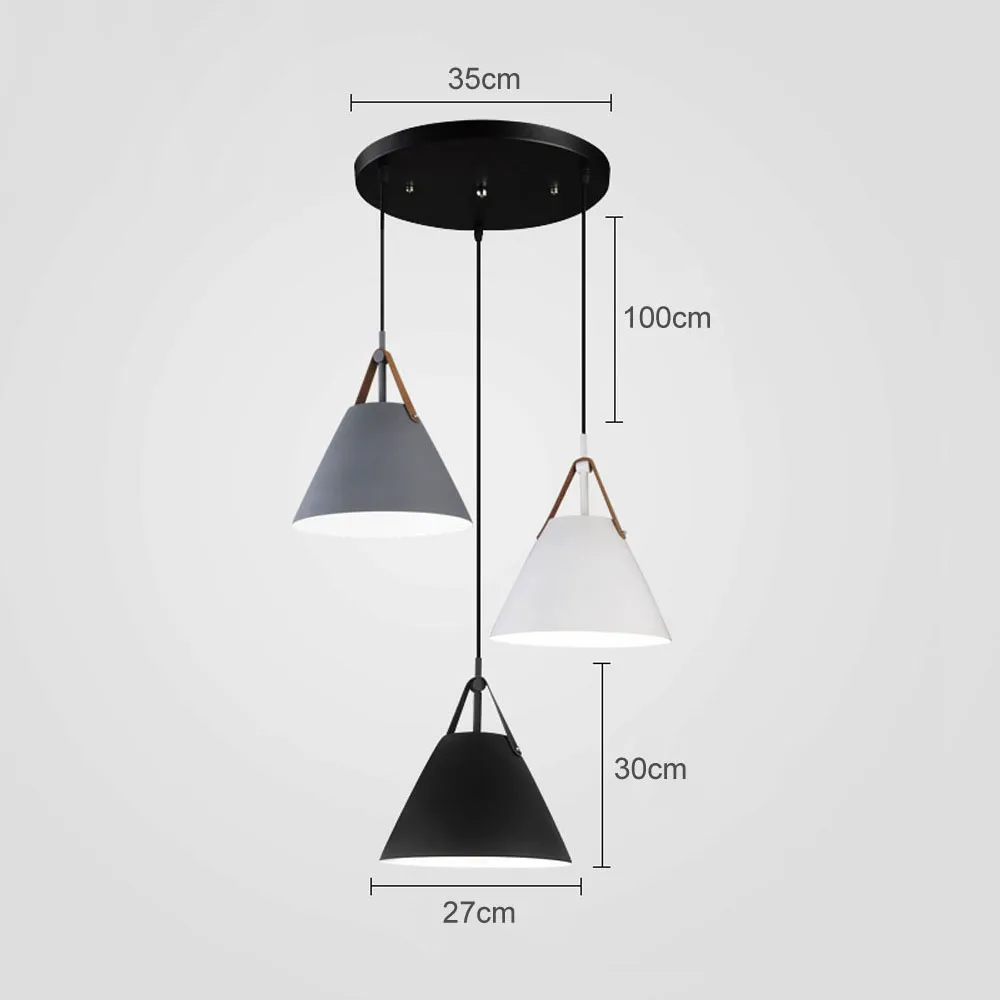 Nordic Restaurant Pendant Lights LED Handlamp Indoor Dinning Room Lamp Home Lighting Single-Three Heads Lamparas E27 AC110-220V Nordic Restaurant Pendant Lights LED Handlamp Indoor Dinning Room Lamp Home Lighting Single-Three Heads Lamparas E27 AC110-220V